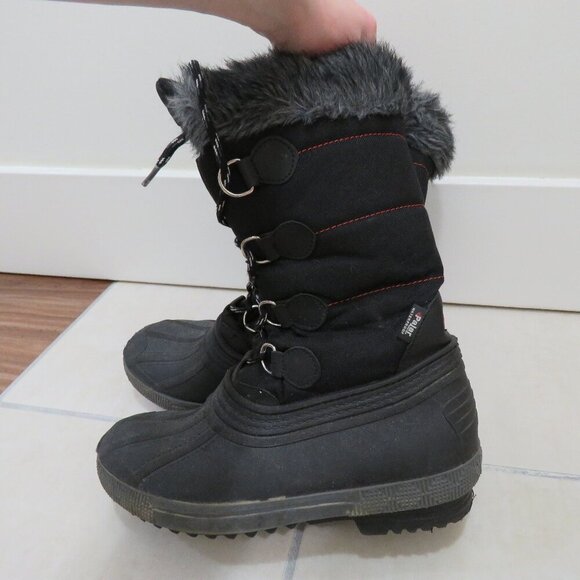 PAJAR Olga Winter Snow Duck Boots in Black Gorpcore Outdoor - Size US 6 - Picture 9 of 16